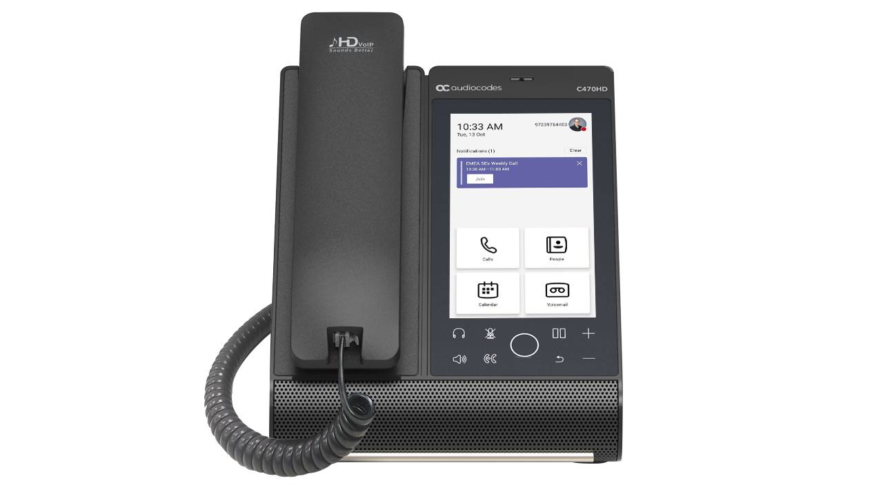 AudioCodes C470HD IP Phone - VoIP-Telefon - mit Bluetooth-Schnittstelle