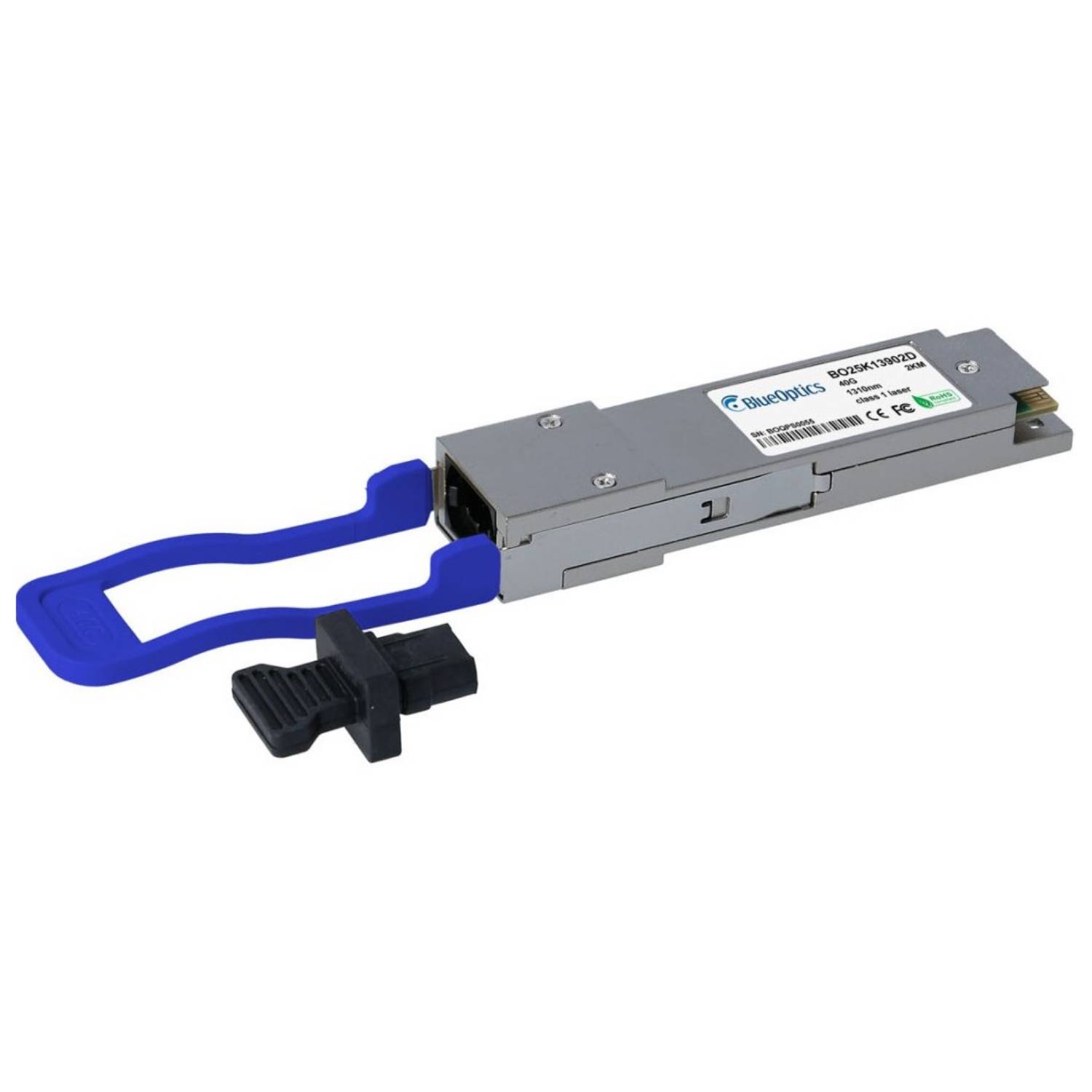 BlueOptics Juniper 740-056706 BlueOptics BO25K13902D QSFP Transceiver, 40GBASE-PLR4L, Singlemode Fiber, 1310nm, 2KM