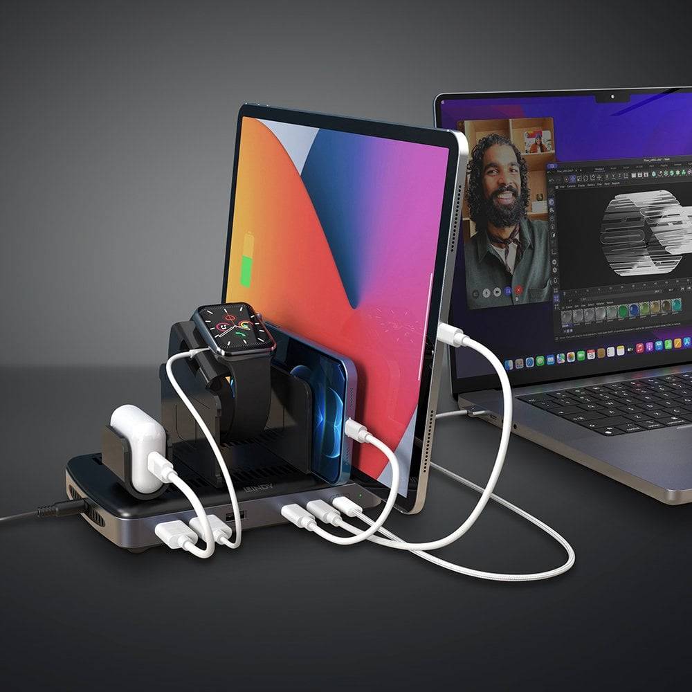 Lindy 73436 - Freistehend - Aluminium - Kunststoff - Schwarz - Grau - Kontakt - Leistung - California Propos