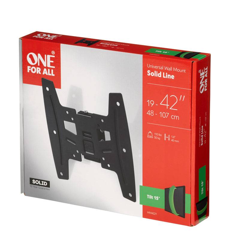 One For All WM 4221 TV-Wandhalterung 48,3 cm (19") - 109,2 cm (43") Neigbar