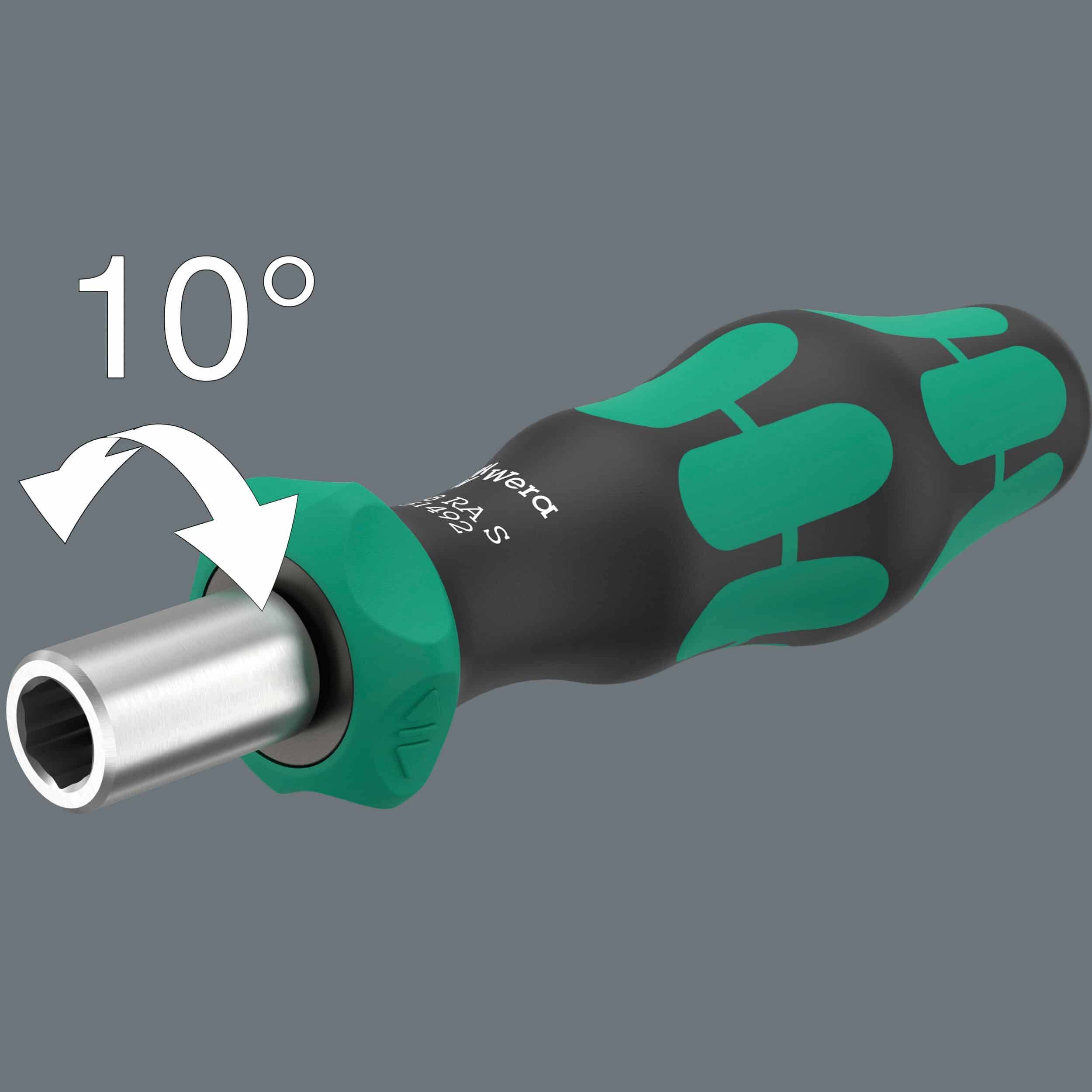 WERA Bits-Handhalter mit Ratschenfunktion, 838 RA S, 05051492001, 1/4"