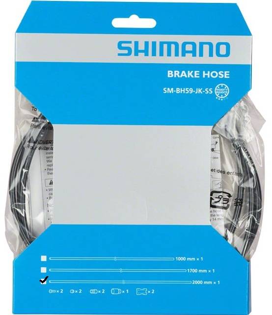 Shimano Bremsrohr-Scheibe Brems SM-BH59 2000mm Schwarz
