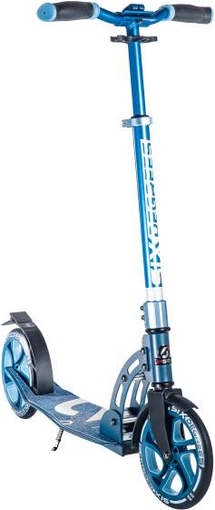 Six degrees 2-wiel Step Opvouwbaar Voetrem Jeansblauw Wit