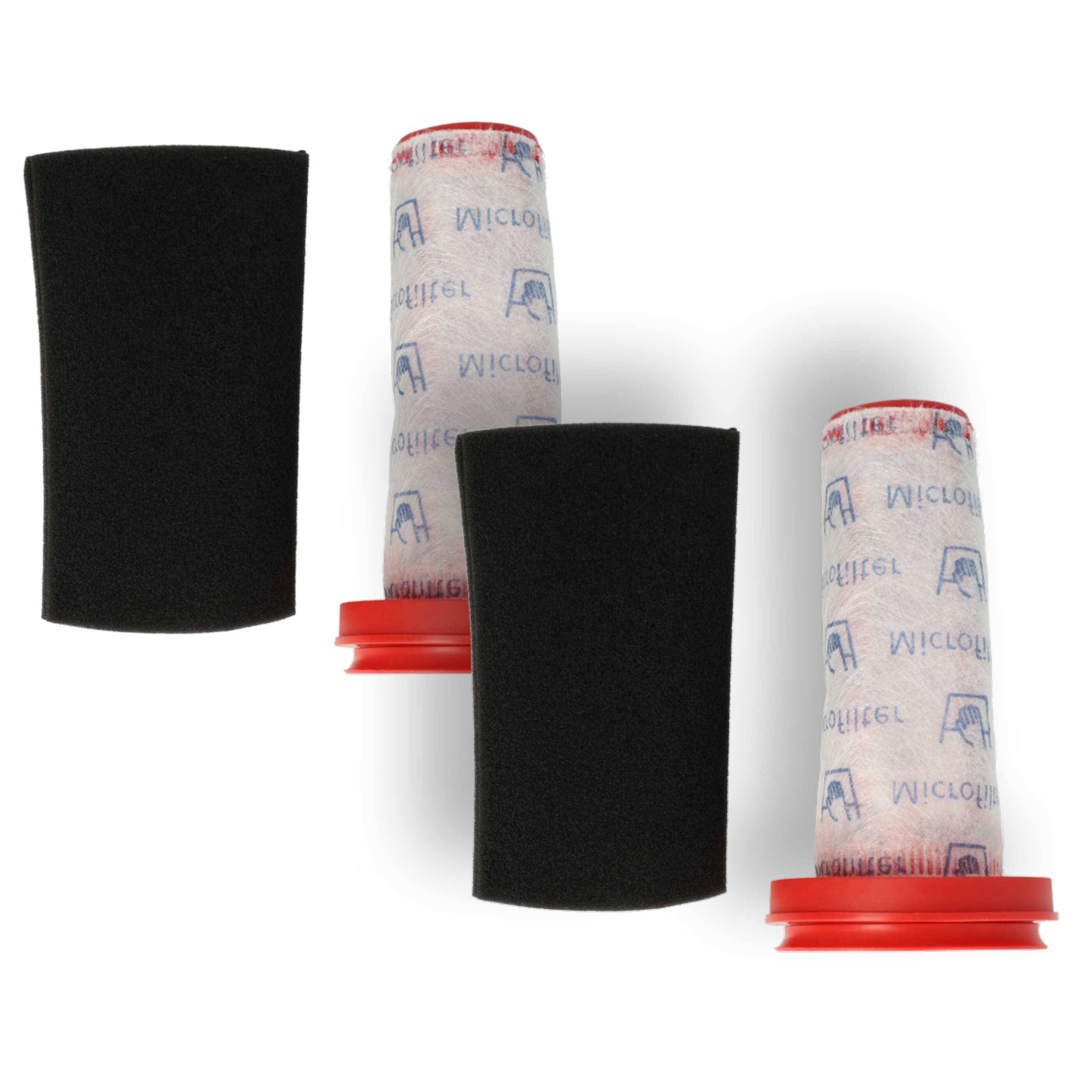 vhbw 2x Motorschutz-Filter kompatibel mit Bosch BCH3PT25TW/01, Flexxo Serie 4, BCH3PT25TW Staubsauger