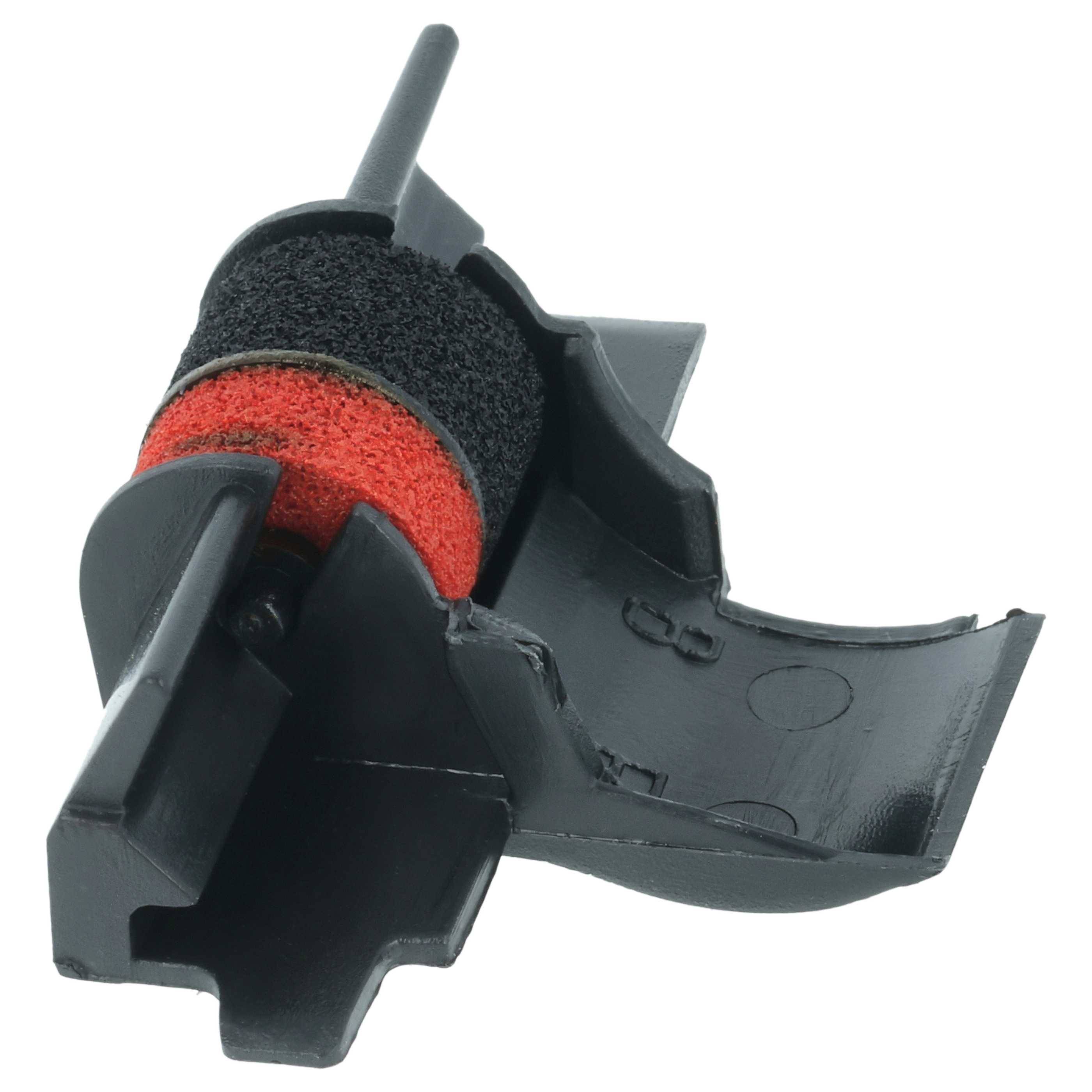 vhbw 10x Farbrolle, Farbwalze Schwarz Rot kompatibel mit Texas Instruments TI 5035/II Taschenrechner, Registrierkasse
