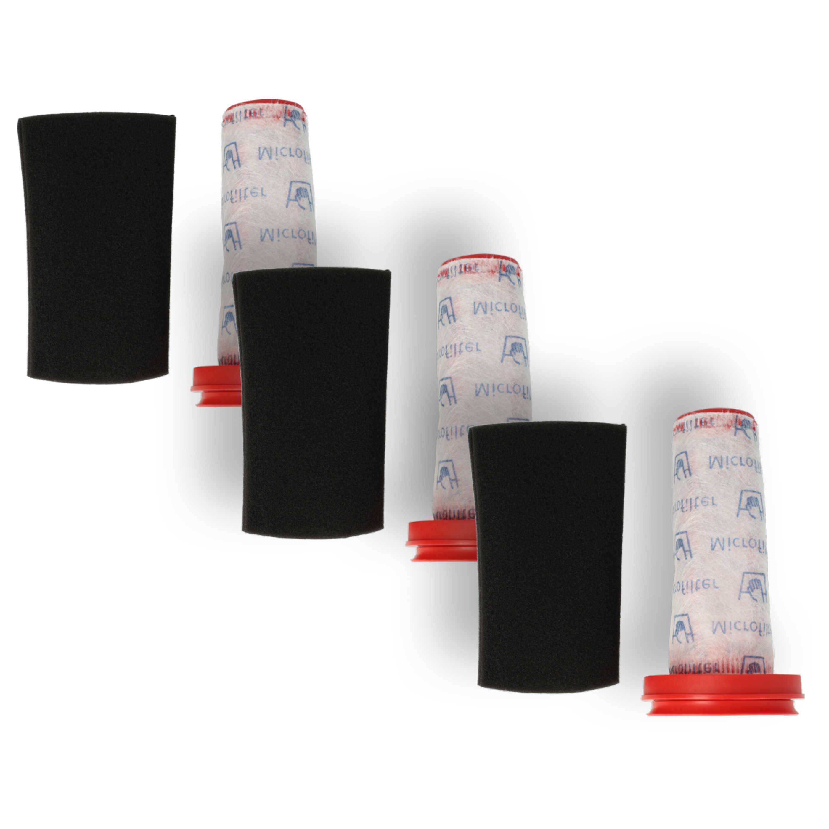 vhbw 3x Motorschutz-Filter kompatibel mit Bosch BCH3PT25TW/01, Flexxo Serie 4, BCH3PT25TW Staubsauger
