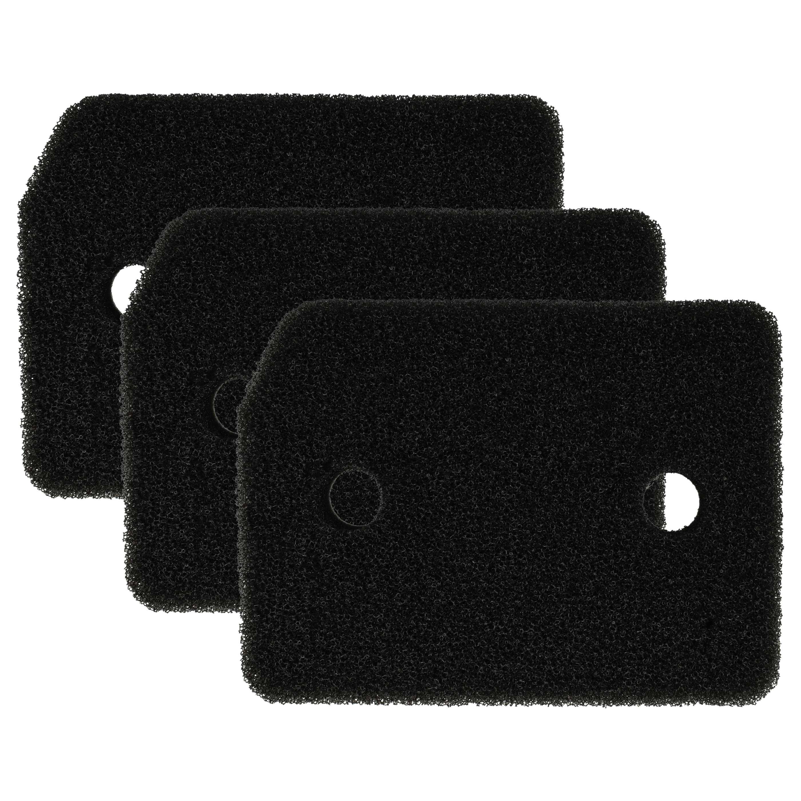 vhbw 3x Sockelfilter Ersatz für Miele 09164761, 4054905442652, 00916476100017, 9164760, 9164761 für Wäschetrockner