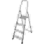 Krause 705 Aluminium Stufen-Stehleiter Arbeitshöhe (max.): 2.80m Silber 3.6kg