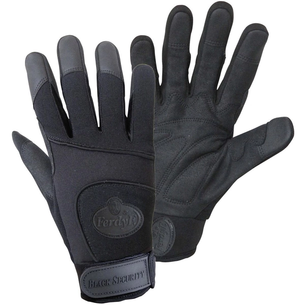 FerdyF. 1911-11 BLACK SECURITY Mechanics Clarino®-Kunstleder Montagehandschuh Größe (Handschuhe): 11, XXL EN 388 CAT II 1 Paar FerdyF. 1911-11 BLACK SECURITY Mechanics Clarino®-Kunstleder Montagehandschuh Größe (Handschuhe): 11, XXL EN 388 CAT II 1 Paar