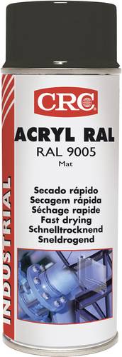 CRC Acryl Ral 9005 31075-AA Acryllack Schwarz (matt) RAL-Farbcode 9005 400 ml