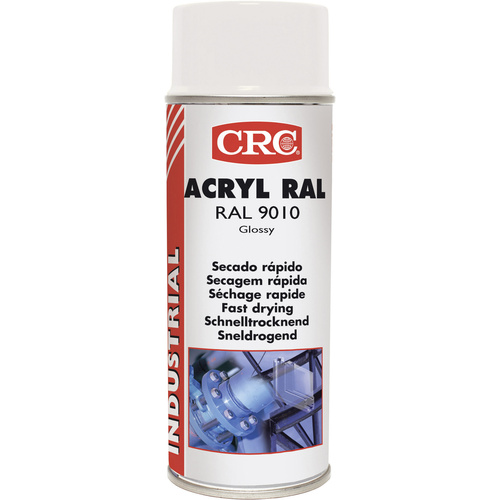 CRC 31064-AA Acryllack Weiß (glänzend) RAL-Farbcode 9010 400ml