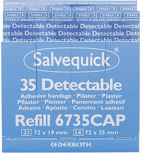 Söhngen 1009735 Salvequick Pflaster-Strips detectabel 35 Stück