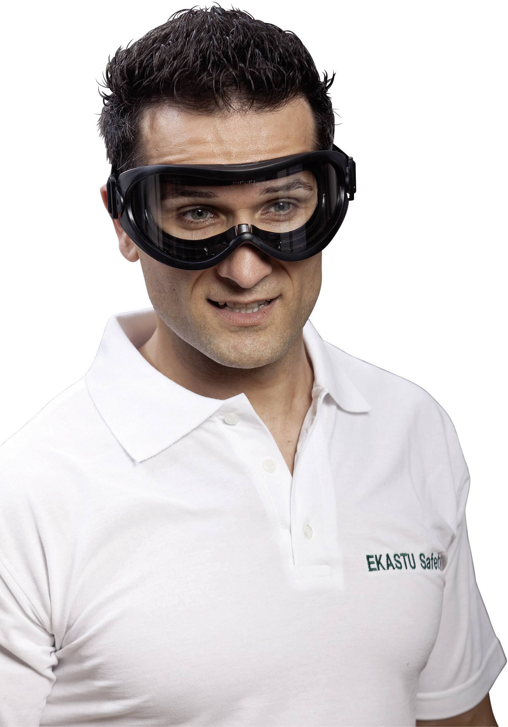 Ekastu 277 384 Vollsichtbrille Schwarz EN 166-1 DIN 166-1