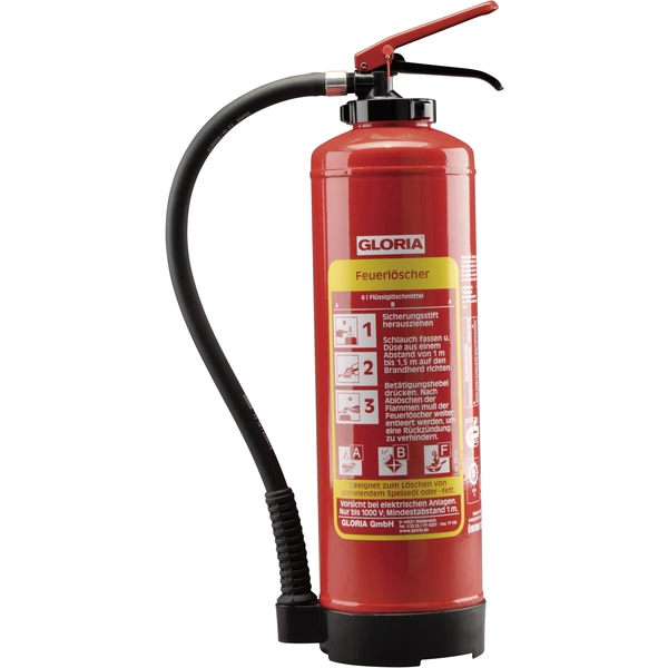 Gloria FB6EASY Spezialfeuerlöscher 6l Brandklasse: A, B, F Inhalt 1St. Gloria FB6EASY Spezialfeuerlöscher 6l Brandklasse: A, B, F Inhalt 1St.