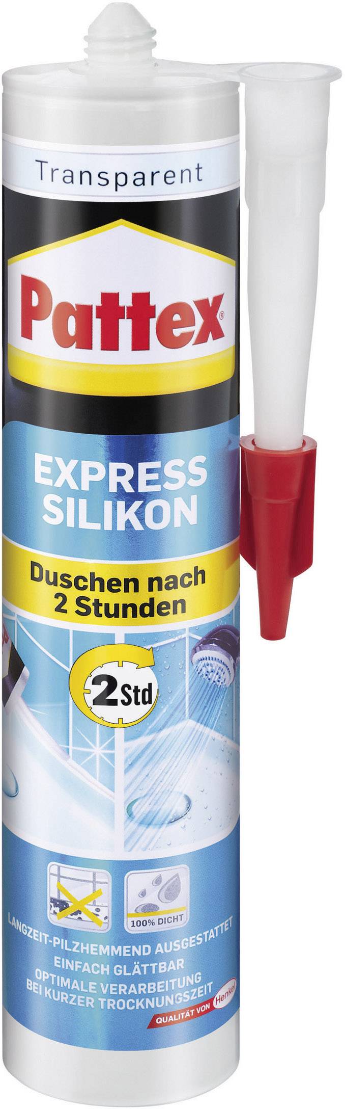 Pattex EXPRESS Silikon Herstellerfarbe Transparent PFEST 300ml