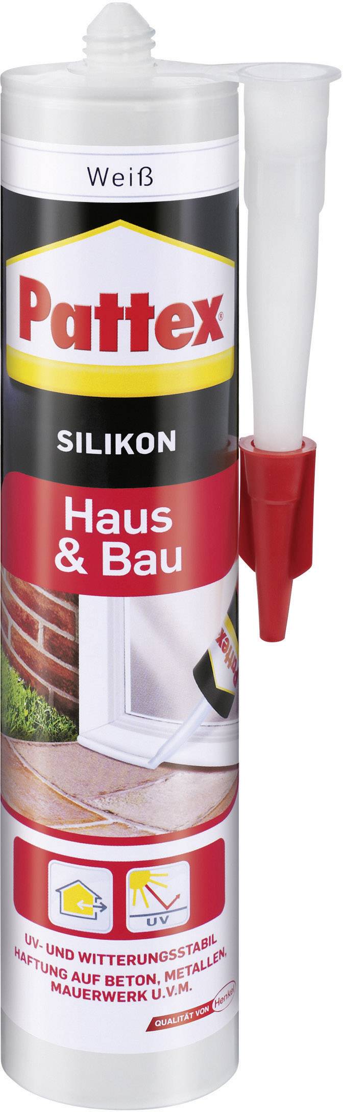 Pattex Haus & Bau Silikon Herstellerfarbe Weiß PFHBW 300ml