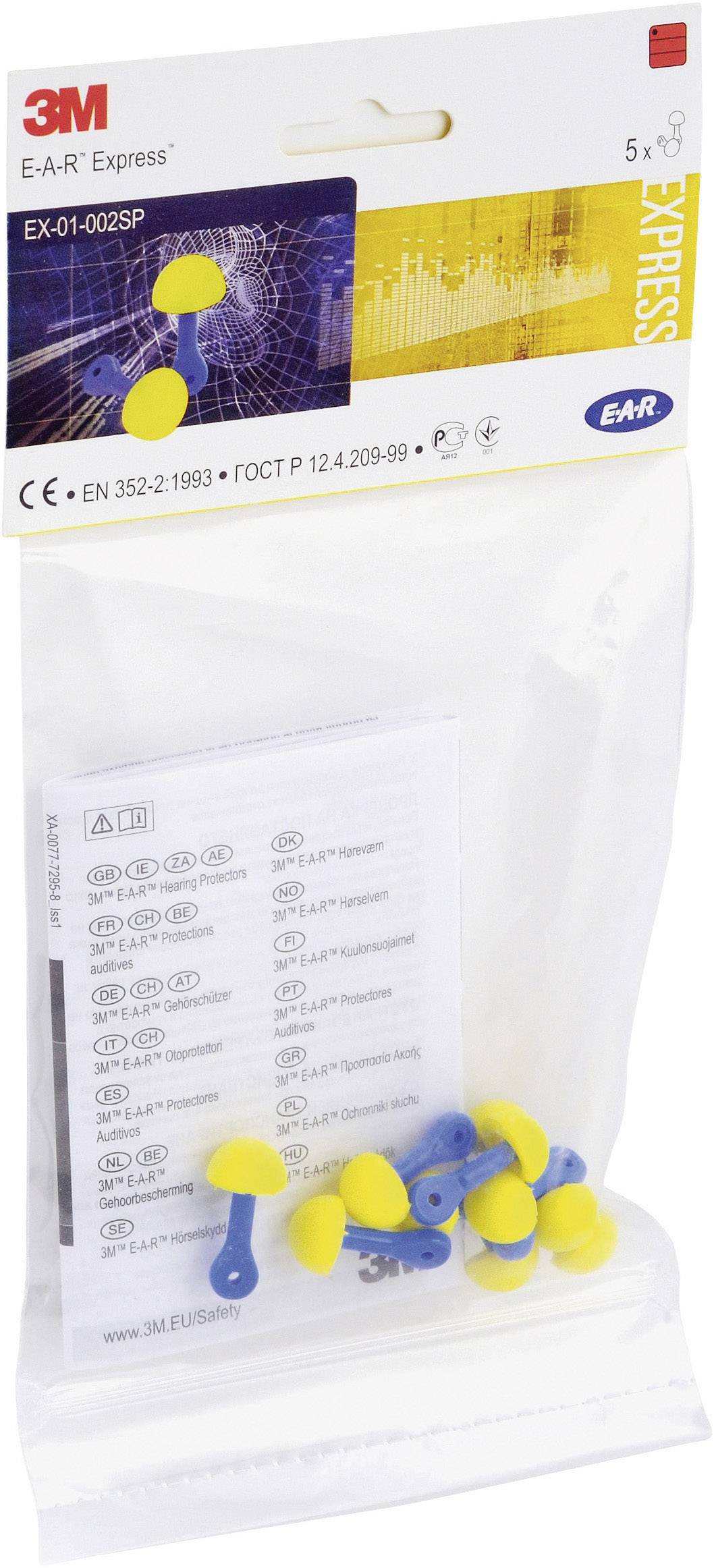 3M XA007703730 E-A-R Express Gehörschutzstöpsel 28 dB einweg 5 Paar