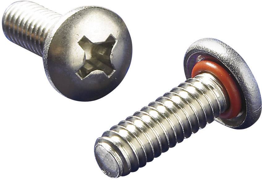 APM Hexseal RM6X20MM-2701 Abdichtende Linsenkopfschraube M6 20 mm Kreuzschlitz Phillips Edelstahl Güte 18/8 1 St.
