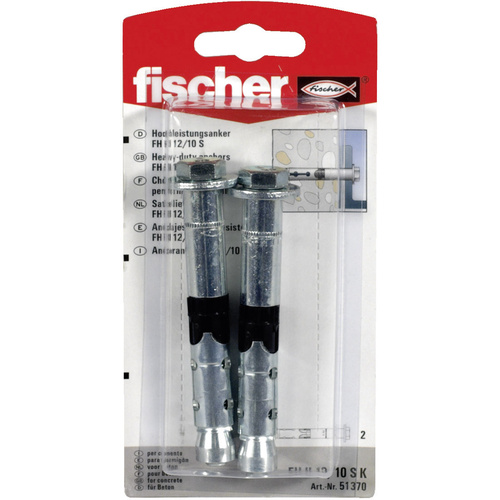 Fischer FH II 12/10 S K Hochleistungsanker 90mm 12mm 51370 2St.
