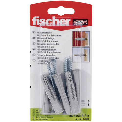 Fischer UX 8 x 50 RS K Universaldübel 50mm 8mm 77862 1 Set
