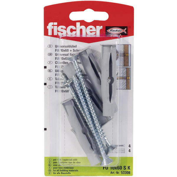 Fischer FU 8 x 50 SK Universaldübel 50 mm 8 mm 53304 6 St.