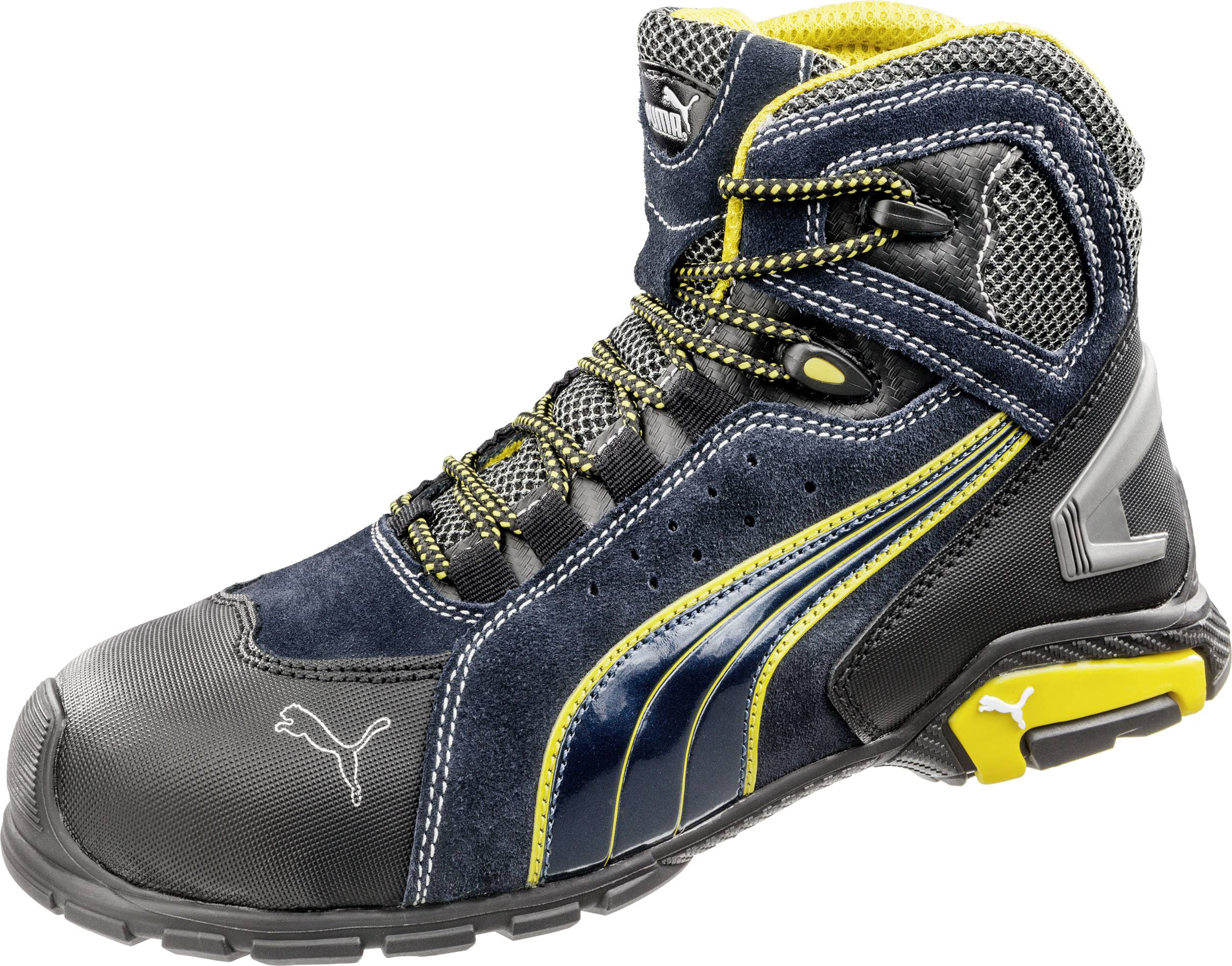 PUMA Metro Protect 632230 Sicherheitsstiefel S1P Schuhgröße (EU): 41 Schwarz, Blau, Gelb 1 Paar