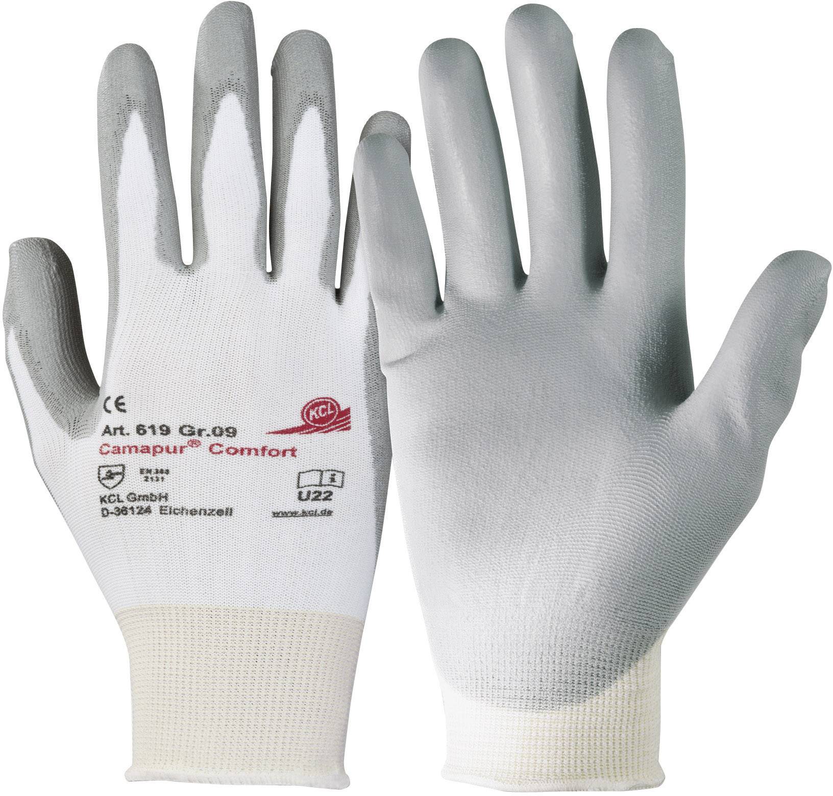 KCL 619-8 Camapur ® Comfort Polyurethan, Polyamid Arbeitshandschuh Größe (Handschuhe): 8, M EN 388 CAT II 1 Paar