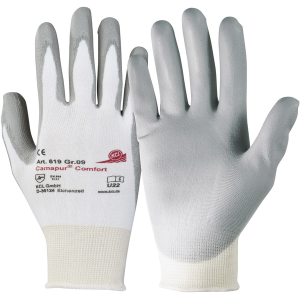 KCL Camapur ® Comfort 619-8 Polyurethan, Polyamid Arbeitshandschuh Größe (Handschuhe): 8, M EN 388 CAT II 1 Paar