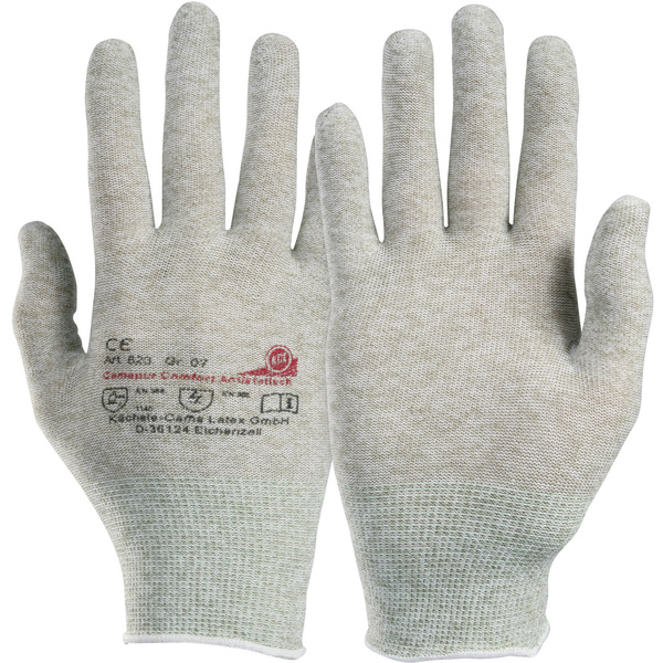 KCL Camapur Comfort Antistatik 623-9 Polyamid Arbeitshandschuh Größe (Handschuhe): 9, L EN 16350:2014-07 CAT II 1 Paar