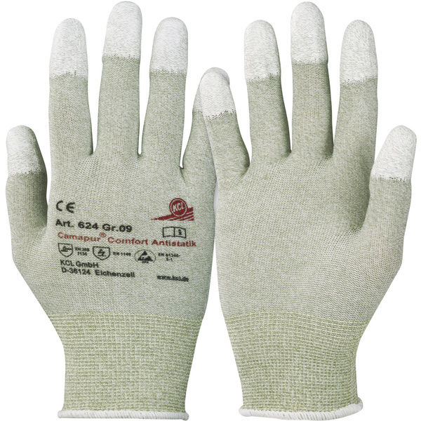 KCL Camapur Comfort Antistatik 624-8 Polyamid Arbeitshandschuh Größe (Handschuhe): 8, M EN 16350:2014-07 CAT II 1 Paar