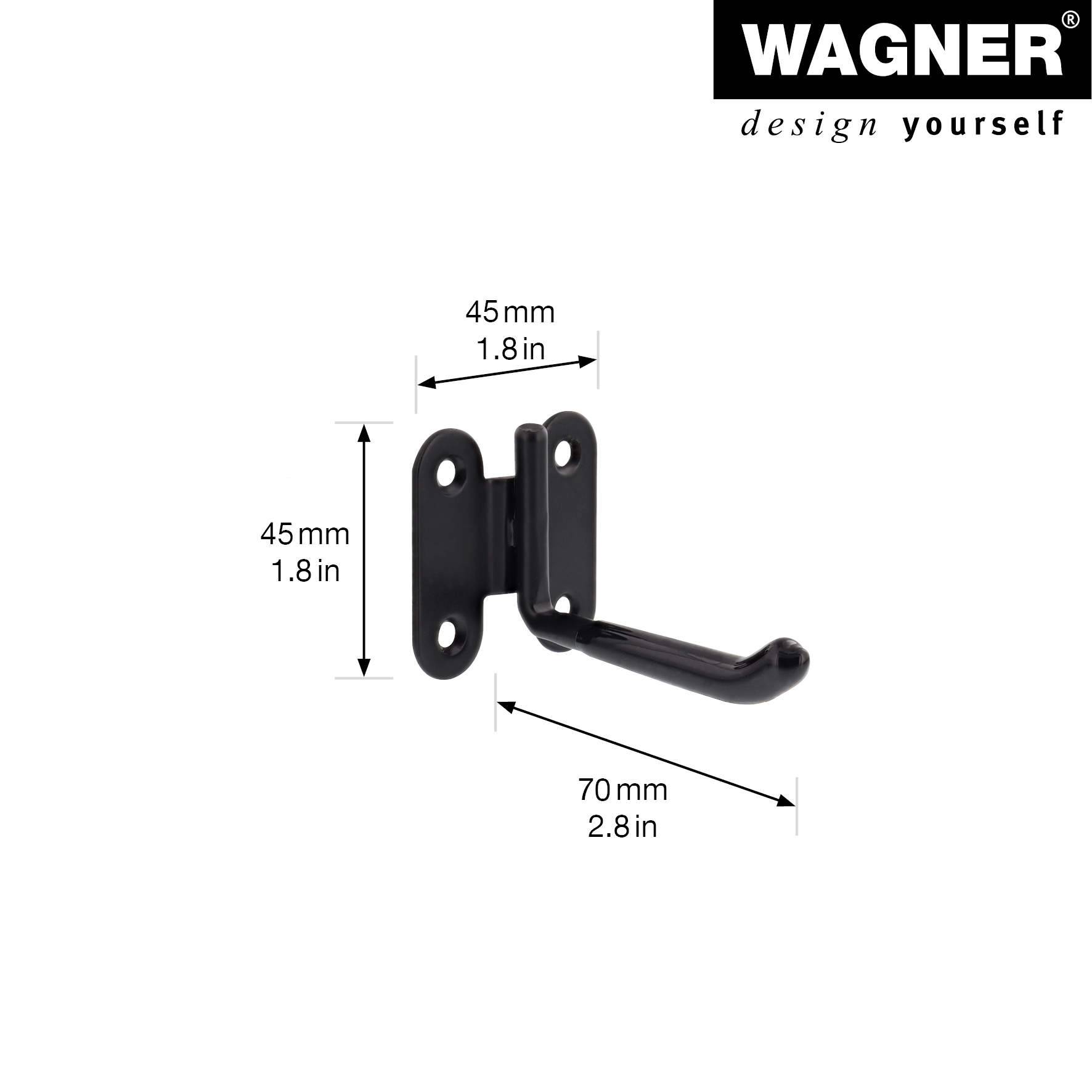 Wagner design yourself Wandhalterung WH 2091 schwarz (15209101)
