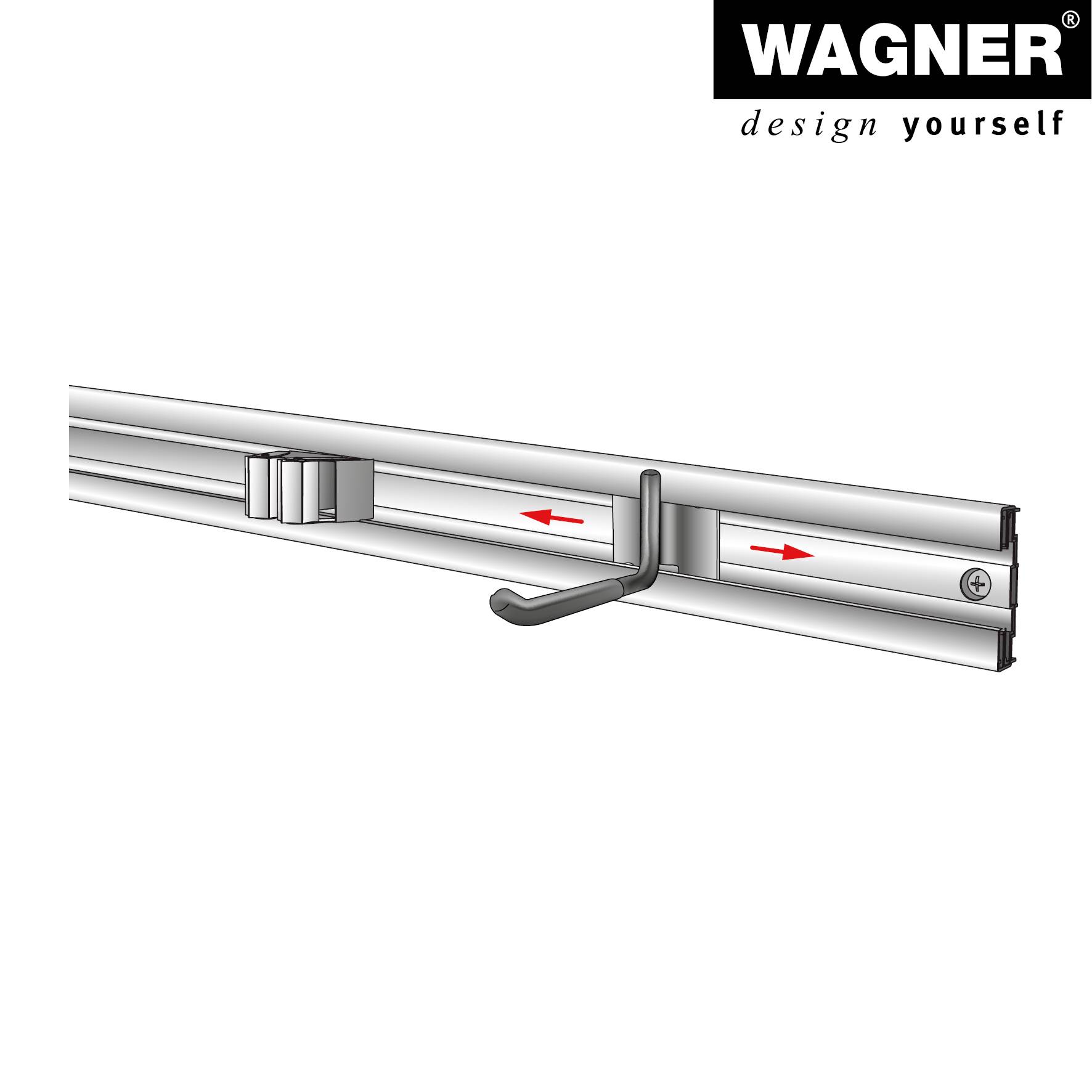 Wagner design yourself Wandhalterung WH 2091 schwarz (15209101)