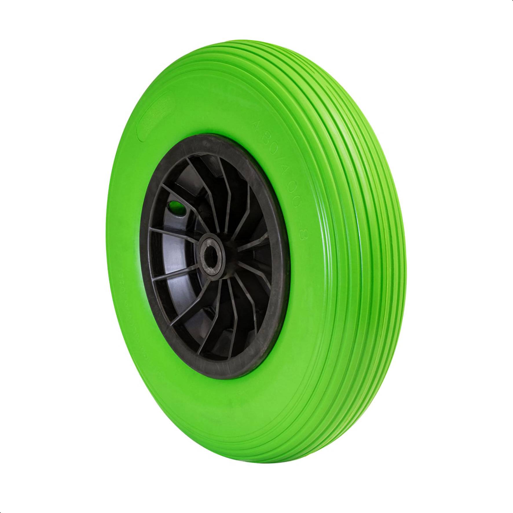 Wagner design yourself Schubkarrenrad Vollgummi RO 8402 grün (4840201)