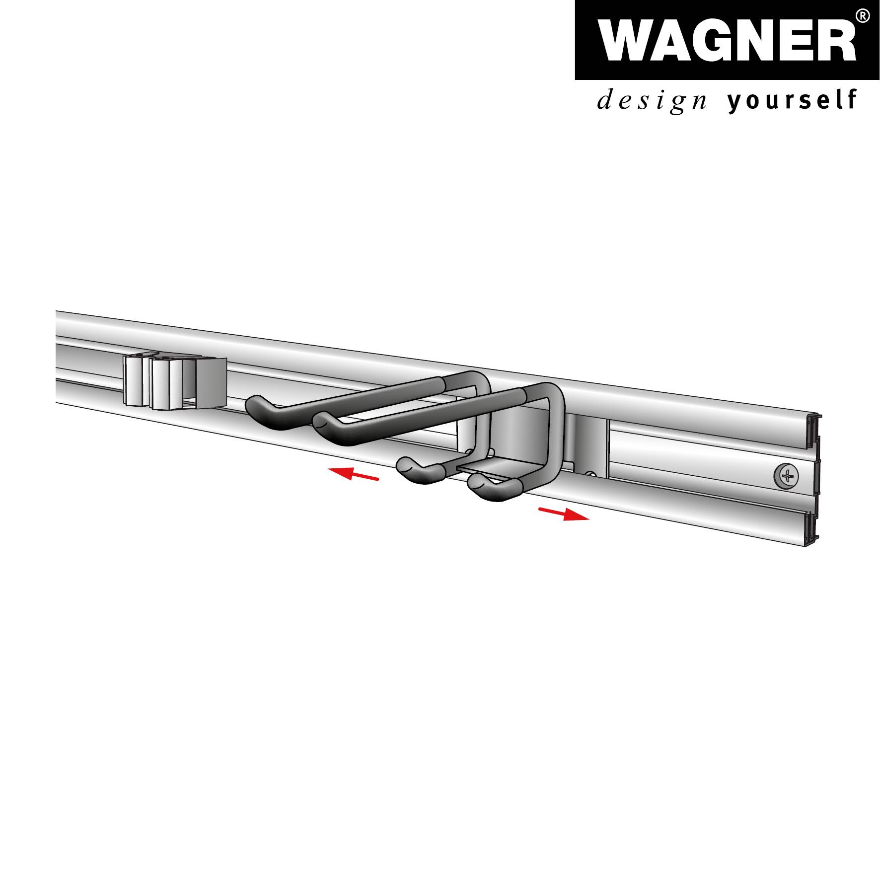 Wagner design yourself Wandhalterung WH 2093 schwarz (15209301)