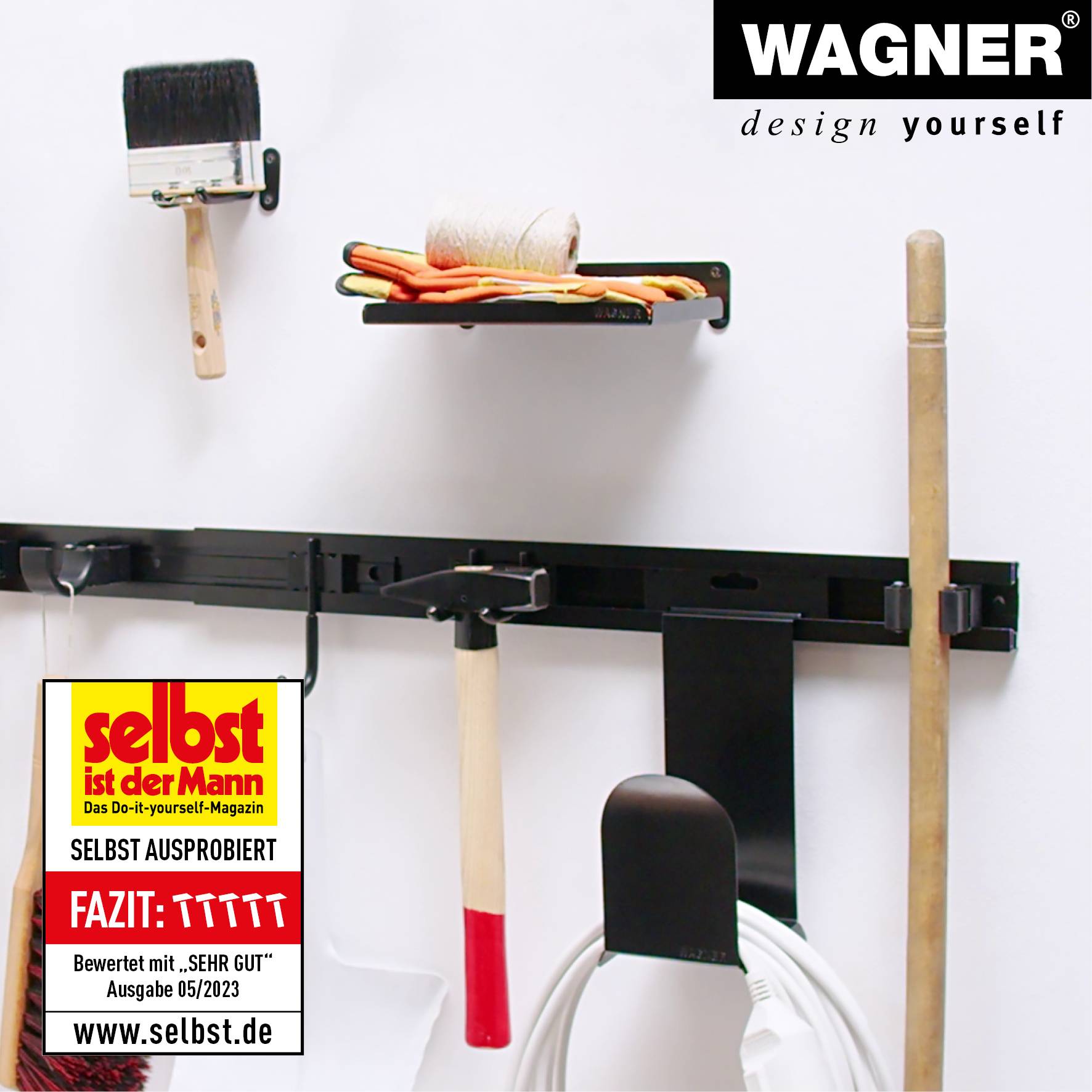 Wagner design yourself Wandhalterung WH 2088 schwarz (15208801)