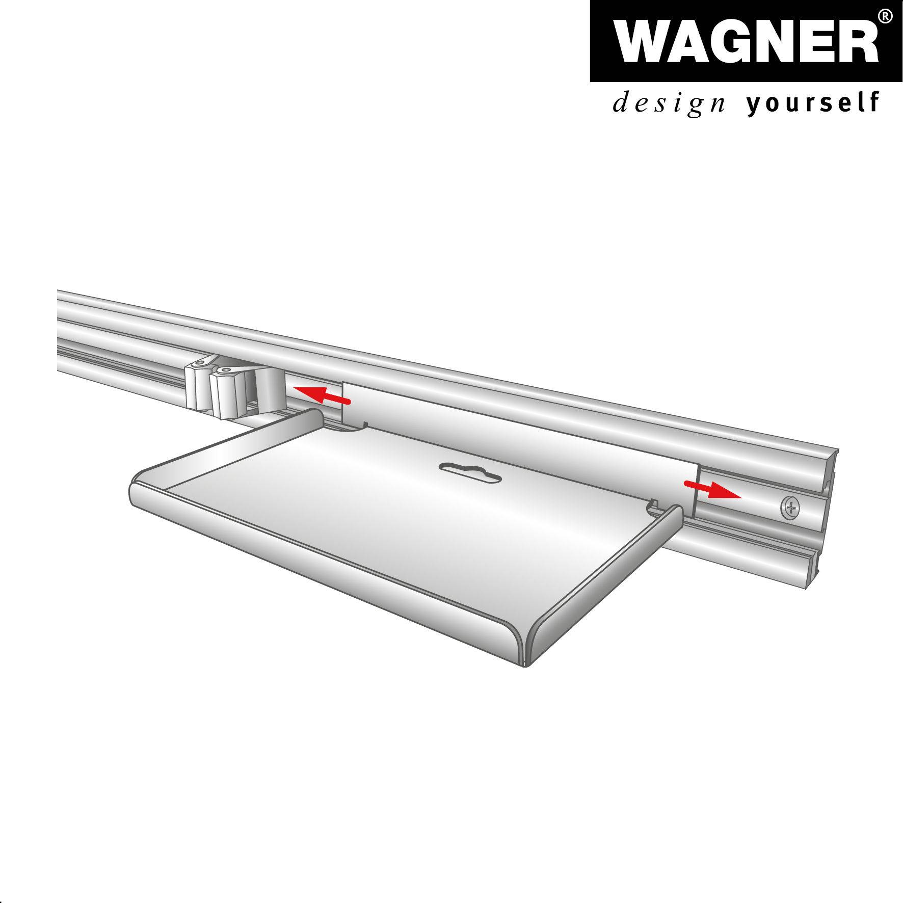 Wagner design yourself Wandhalterung WH 2088 schwarz (15208801)