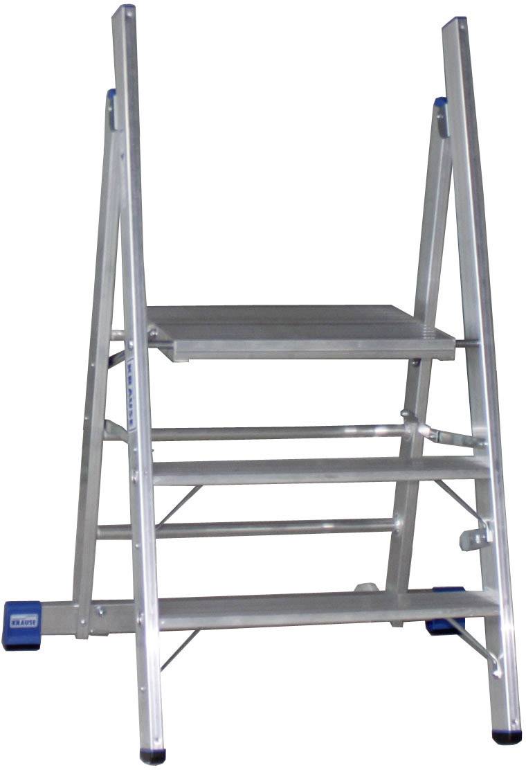 Krause STABILO Professional 126078 Aluminium Montagetritt klappbar Arbeitshöhe (max.): 2.70m Silber 9.5kg