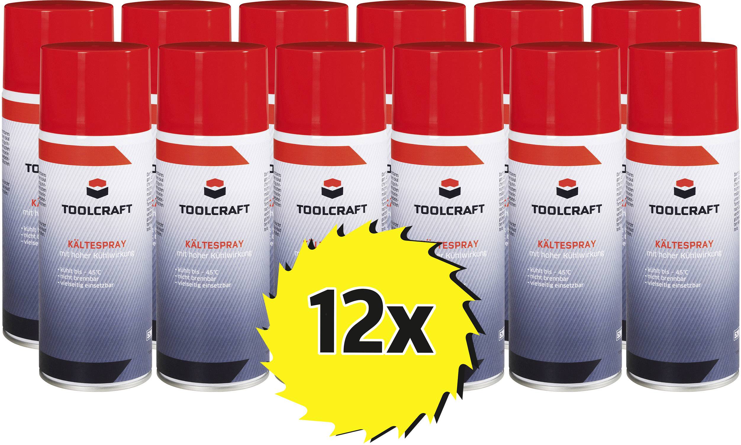 TOOLCRAFT 893987 Kältespray nicht brennbar 12St.