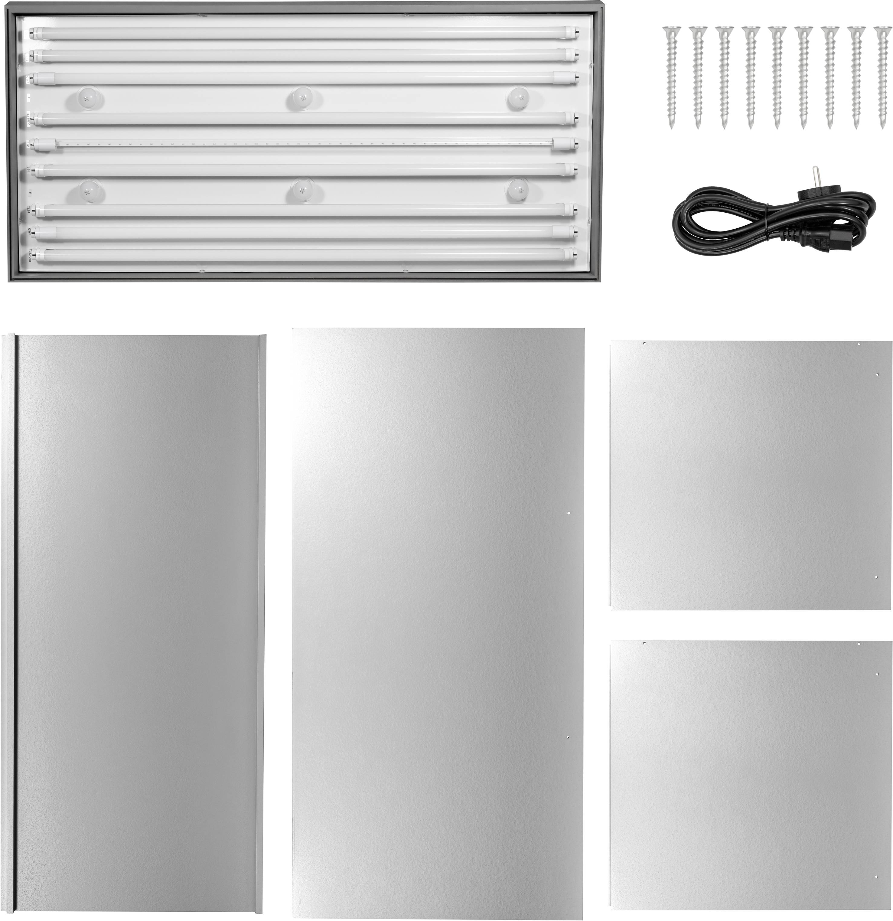 PCE Instruments Farbbeleuchtungskammer PCE-CIC 10-LED |Farbbeurteilung unter verschiedenen Lichtarten |LED Beleuchtung