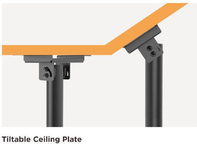 Projector ceiling mount black
