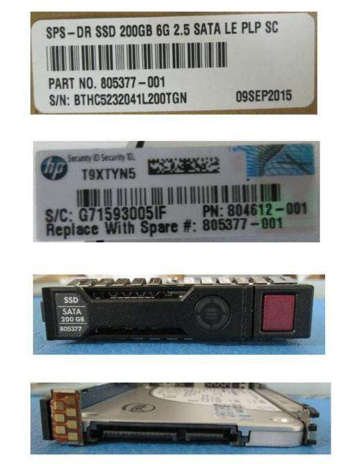 HPE - Hewlett Packard Enterprise 805377-001, 200 GB, 2.5"", 6 Gbit/s