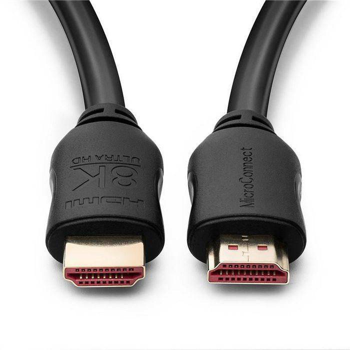 MicroConnect HDMI Cable 8K, 10m Supports 2.1 8K@60Hz, 4K@120Hz Gold Plated connectors, Copper
