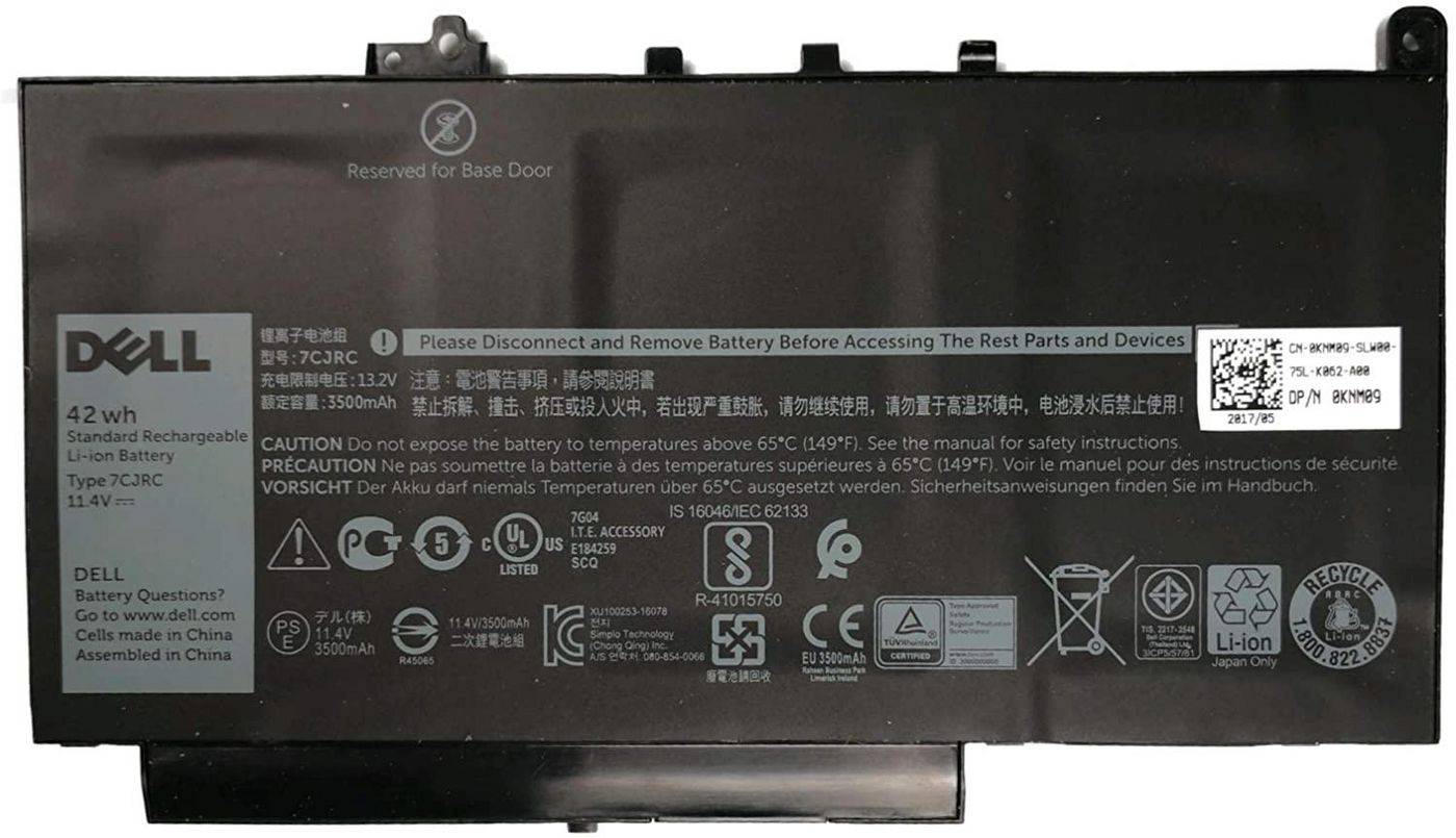 Dell Battery, 42WHR, 3 Cell, Lithium Ion V6VMN, Battery, DELL, Latitude E7470