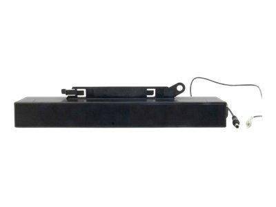 Dell External Soundbar Black AX510, 1.0 channels, 10 W, Black, PC, Wired, DC12V +/-5%, 1.0A