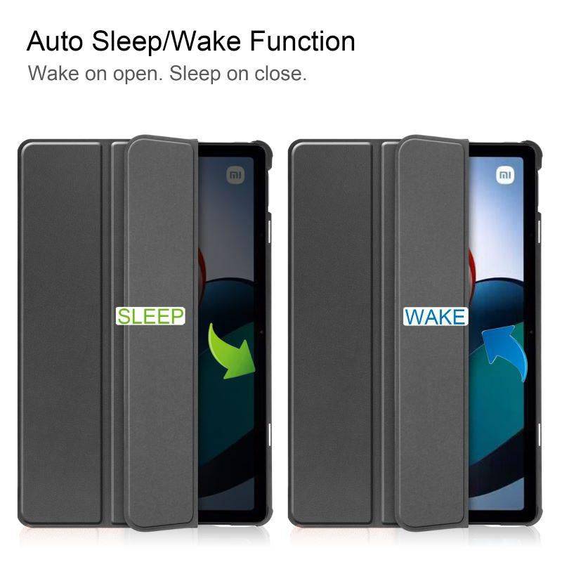 CoreParts Xiaomi Redmi Pad 10.61 2022 Tri-fold Caster Hard Shell Cover with Auto Wake Function