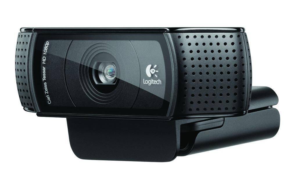 Logitech Webcam HD Pro C920 C920, 1920 x 1080 pixels, 1080p,720p, H.264,M-JPEG, USB 2.0, Black, Clip/Stand