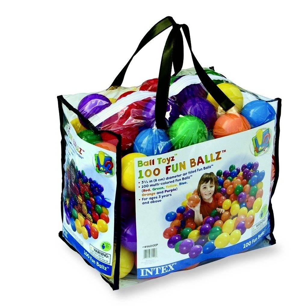 Intex 49600NP - Fun Ballz, Durchmesser 8 cm, 100 Stück, Polypack