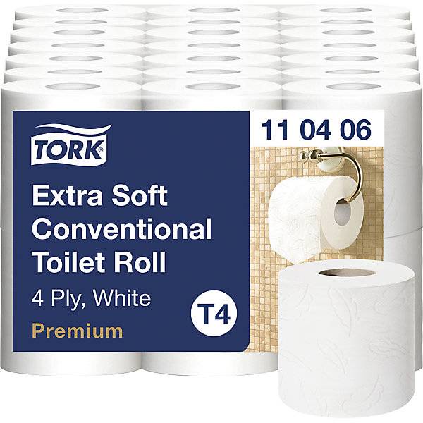 TORK Toilettenpapier, 4-lagig, weiß