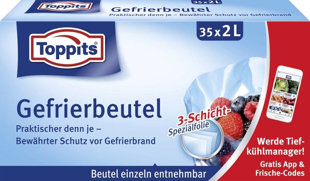 Toppits Gefrierbeutel 2L 35ST