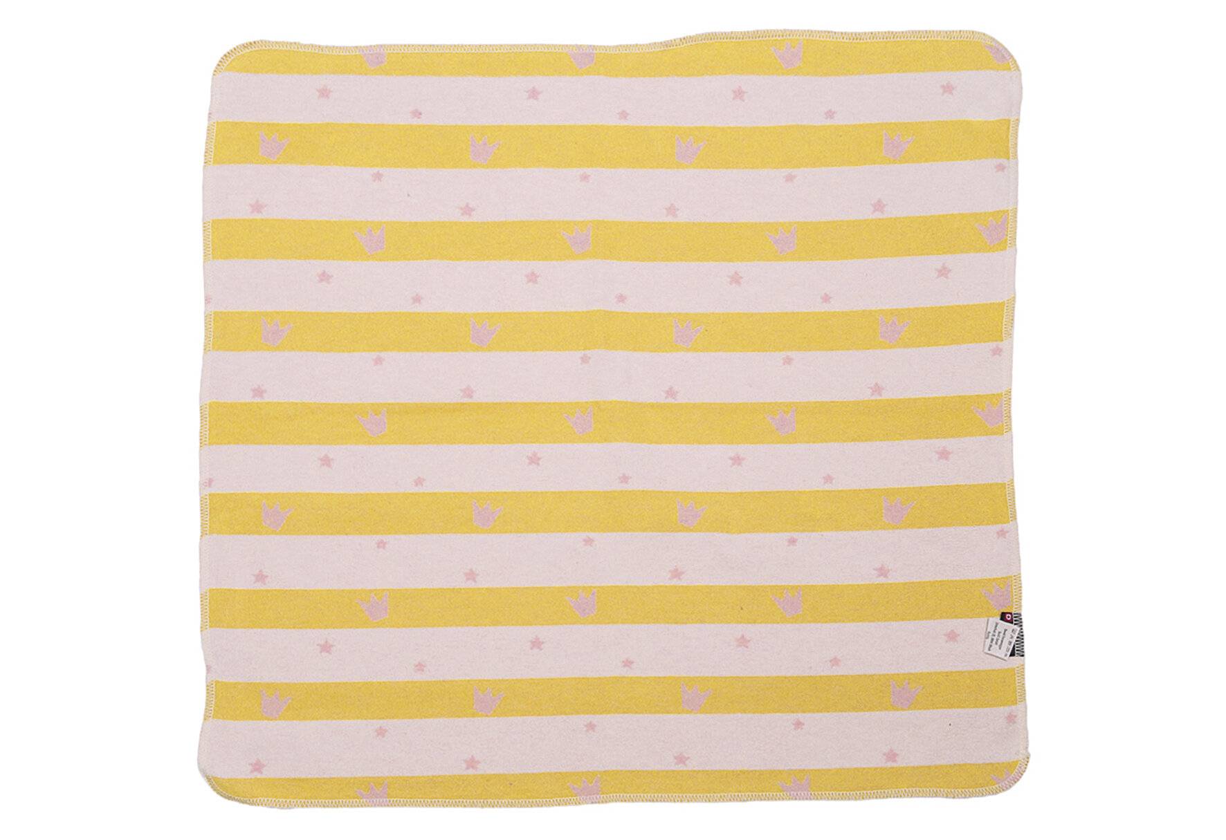 David Fussenegger Babydecke Kapuze Juwel 'Kronen' 80 x 80 cm